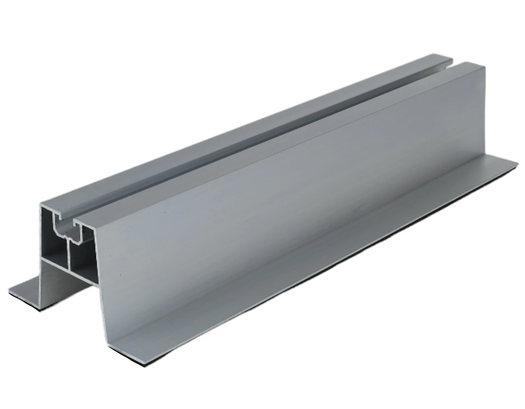 ALUMINIOWY MOSTEK TRAPEZOWY SZYNA PV 33x6cm z taśmą EPDM