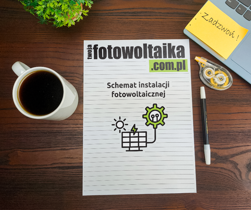 Schemat instalacji fotowoltaicznej