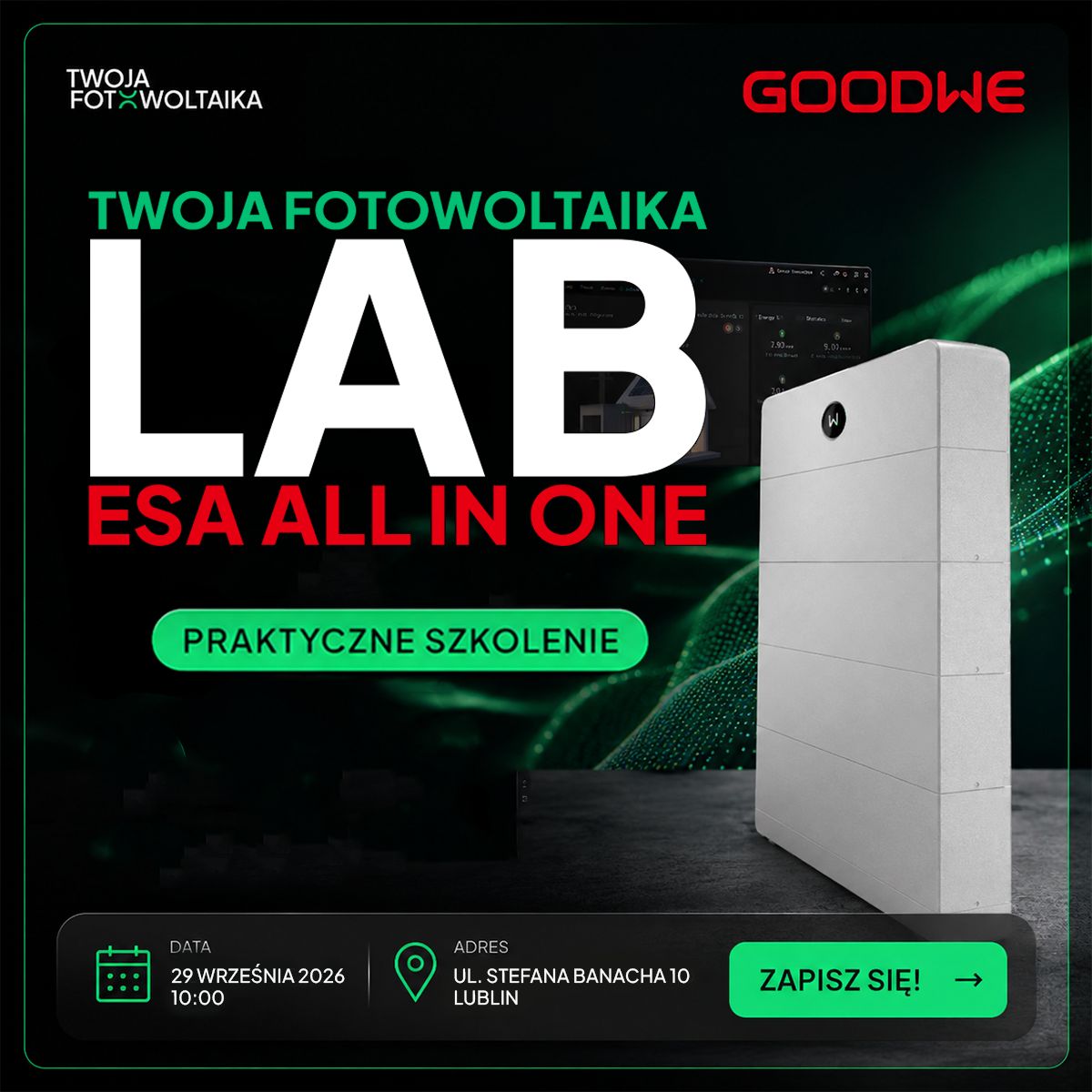 Szkolenie Praktyczne GoodWe ESA All In One 