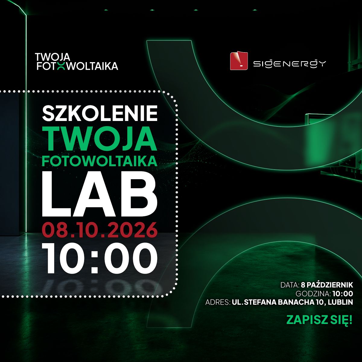 Praktyczne Szkolenie z Ekosystemu Sigenergy - TwojaFotowoltaika LAB