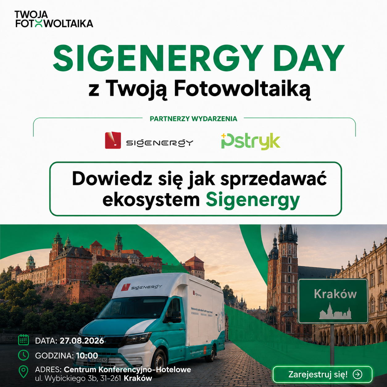 SIGENERGY DAY z Twoją Fotowoltaiką - Kraków