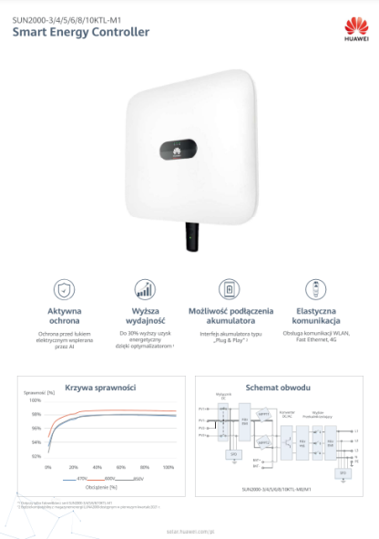 Falownik Huawei 10kW M1 HC (Wysoki prąd)