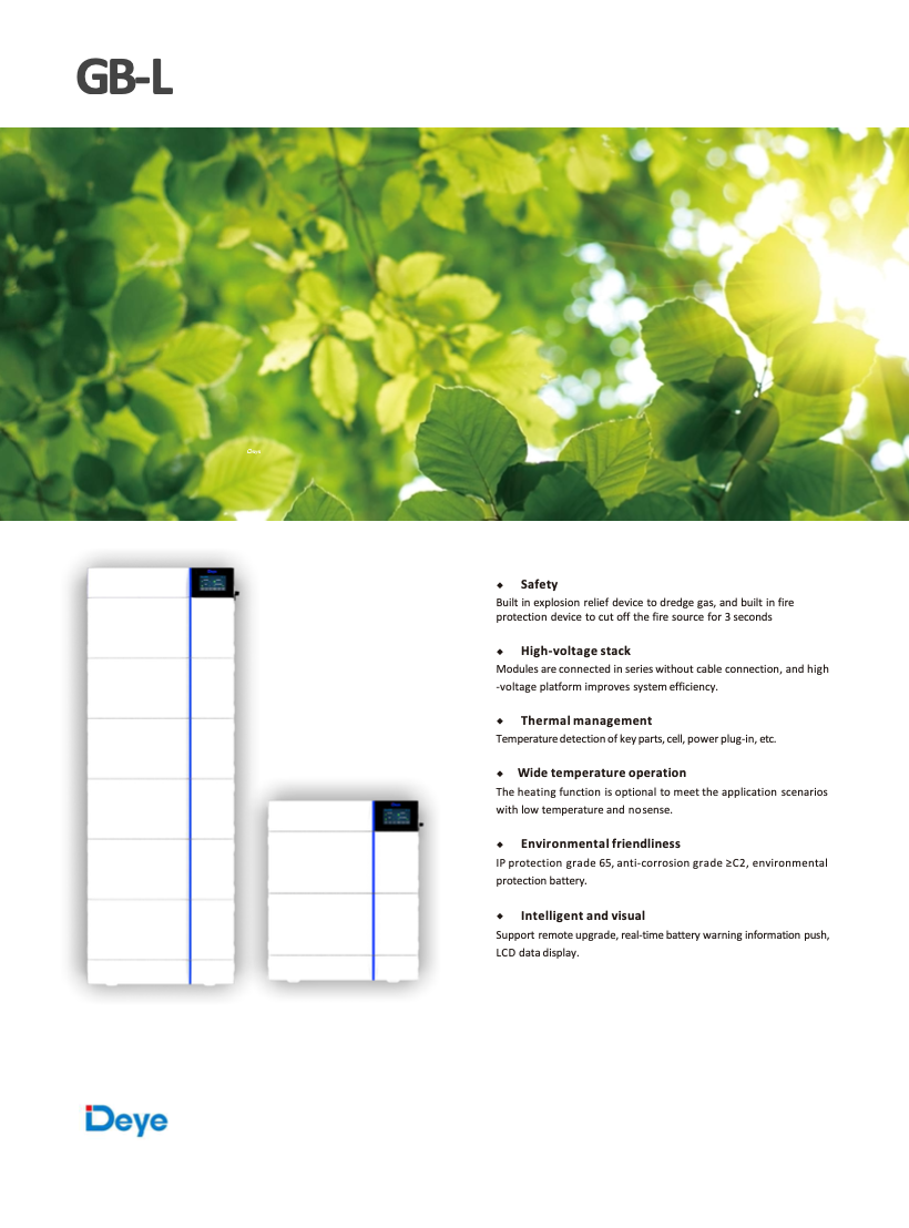 Magazyn energii Deye HV Baterry GB-L 8,18kWh