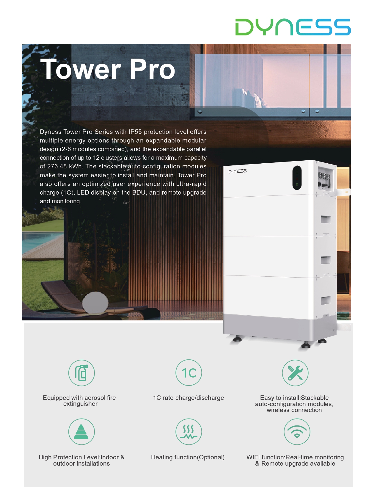 Moduł bateryjny Sofar Dyness Tower Pro HV9640 3.84 kWh