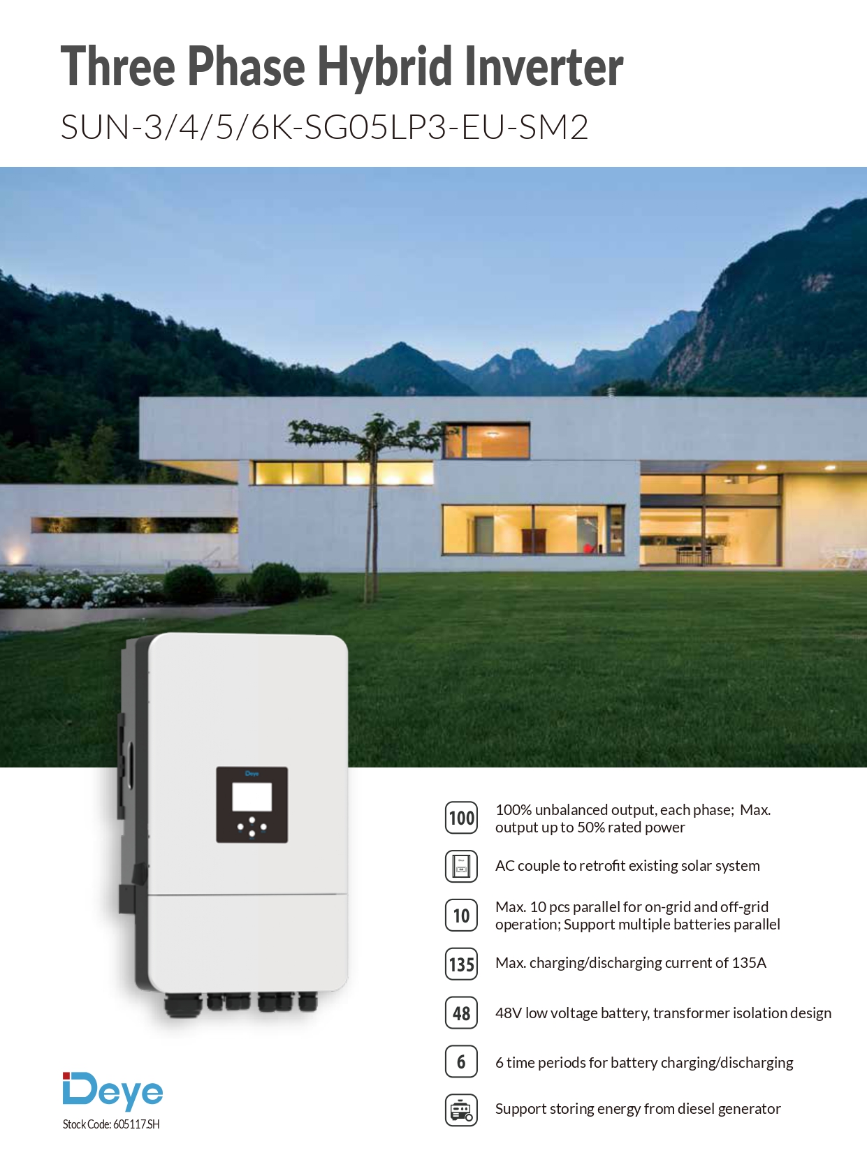 Deye SUN-15K-SG01HP3-EU-AM2 Falownik Hybrydowy Deye SUN-5K-SG05LP3-EU